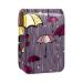 Lipstick Case Leather Lip Gloss Lipstick Organizer with Mirror Mini Lipstick Holder Bag Colorful Vintage Autumn Umbrellas M839z9aadd