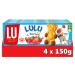 LU - LULU The Strawberry Bear - 4 Boxes of 5 bags of Lulu The Pooh with Strawberry - Soft Bear Shaped Cakes with Strawberry Filling - Ideal to Take Away for Kids Snack - Set of 4x150g