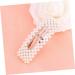 FRCOLOR Pearl Hair Clip Hair Clip Hair Pin Hair Barrettes Stylish Hairpin Bobby Pin Square Miss White Side Clip Elegant Hair Clip - Buy Online on GoSupps.com