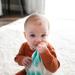 Dr. Brown's Lovey Blanket with Beaded Ring Teether and HappyPaci Silicone Pacifier in Green - Shop Now - Buy Online on GoSupps.com