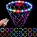 LED Basketball Hoop Light, Waterproof Super Bright Basketball Rim Lights,Remote Control 16 Colors and 7 Lighting Flicker Change, for Night Outdoor Basketball Games Basketball Rim Led