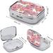 Unicorn Print Pill Box - 2 Compartment Decorative Metal Pill Organizer for Pocket & Purse | International Shipping - Buy Online on GoSupps.com