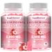 2 Packs 2000mg Calcium Citrate with Vitamin D3 K2 Supplements Gummies for Women & Men Magnesium Zinc High Absorption Bone Muscle & Immune Support 120 Counts Peach Flavor Gummies 60 Count (Pack of 2)