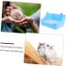 Angoily Rabbit Corner Toilet Rabbit Potty Trainer Hamster Bedding Cage Lacework Potty Trainer Pet Large medium Blue - Buy Online on GoSupps.com