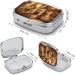 Vintage Medieval Castle Pill Box - 2 Compartment Decorative Metal Organizer for Travel & Purse | Portable Medicine Case - Buy Online on GoSupps.com