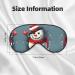 SSIMOO Christmas Snowman Eye Mask - Double-Sided Soft Light Blocking for Better Sleep - Buy Online on GoSupps.com