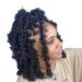 Butterfly Locs Crochet Hair Short 6 Packs Black Crochet Bob Hair 12 Inch Messy Distressed Faux Locs Crochet Braids Pre-twisted Soft Locs Hair for Women 1B 12 Inch (Pack of 6) 1B