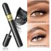 2 in 1 Curled Tubing Mascara Volume and Lengthening 4d Silk Fiber Mascara Black Waterproof Mascara Essence Mascara False Eyelash Effect Volume Mascara Long Lasting Curled Mascara (1PCS m) - Buy Online on GoSupps.com