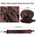 Sleep In Heatless Hair Curlers for Long & Medium Hair - 2 Piece DIY Hair Styling Kit in Brown Deep Brown - Soft Satin Caps included - Buy Online on GoSupps.com