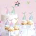 Keaziu 25 Pack Mermaid Tail Cupcake Toppers Mini Under the Sea Mermaid Tail Figures Cupcake Picks Mermaid Party Decoration Baby Shower Supplies Tail 1 - Buy Online on GoSupps.com