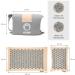FITLEAP Akupressurmatte Set with Pillow & Bag | Premium Massage Mat for Relaxation & Pain Relief in Nature/Gray - Buy Online on GoSupps.com