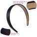 Anezus 16 Pcs Satin Headbands Bulk 1 Inch Anti-Slip Black Ribbon Hair Bands for Women and Girls - DIY Craft Hair Accessories - Buy Online on GoSupps.com