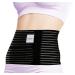 GABRIALLA 8 Wide Abdominal Binder for Women Ideal Warp for Postpartum C-Section and Post Surgery Body-Shaping Effect Soft & Breathable Made In USA (Black Small) Black Small