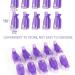 Hanyousheng 10 PCS Acrylic Nail Art Soak Off Clip Cap - Purple Gel Polish Remover Wrap Tool - Buy Online on GoSupps.com