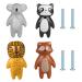 Yoyiag cabinet button animals ceramic furniture buttons children: 4 pieces drawer handles buttons ceramic ceramic ceramic cabinet handles caricature for house kitchen children bedroom cabinet tuer handles