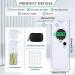 Chaoos Breathalyzer - Portable Professional High Precision Alcohol Tester with LCD Digital Display and 20 Mouthpieces, Ideal for Personal and Professional Use - White - Buy Online on GoSupps.com