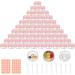 70 Pcs Cosmetic Jars 5 ML Sample Pots For Cosmetics Travel Pots For Cream Travel Pots For Toiletries Travel Pot Cosmetic Pots For Women (70 orange pink)