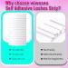 Shop Wiwoseo Self-Adhesive Eyelashes - No Glue Needed Clear Band Natural Look Lash Strips for Strong Hold - Buy Online on GoSupps.com