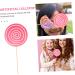 Warmhm 5pcs Candy Lollipops Crafts Pendant Boys Artificial Lollipop Giant Fake Lollipops Handmade Fruit Flavored Lollipops Swirl Lollipops Baby Items Wooden Rainbow Candy Manual Toddler Pinkx5pcs 14*1CMx5pcs - Buy Online on GoSupps.com