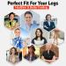 Thigh High Compression Stockings Closed Toe Pair 20-30mmHg Firm Support with Silicone Band - Black, M Medium - Buy Online on GoSupps.com