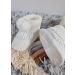 Royal Icon Newborn Baby Booties 0-3 Months - White Pom Pom Bootees RI408 - Buy Online on GoSupps.com
