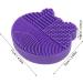 Ipetboom 2 1 Makeup Brush Cleaning Pad Scrubber Silicone Makeup Brush Silicone Holder 2 in 1 Brush Cleaner Pad Makeup Brush Holder Brush Storage Holder Silicone Brush Cleaner 11X10cm Purple - Buy Online on GoSupps.com
