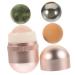 1 Set Volcanic Stone Ball Facial Jade Massager Face Jade Globe Face Massager Rollers Facial Massage Tool Skin Scraping Massaging Tools Facial Tools Jade Noodles Beauty Products 4.5x2.6cm Pink