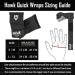 Padded Inner Gloves Training Gel Hand Wraps for Boxing Kickboxing MMA - Black (Pair) - Buy Online on GoSupps.com