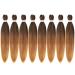 Pre Stretched Ombre Braiding Hair 30 Inch 8 Packs - Soft Yaki Texture Synthetic Extensions (1B/30/27) - Buy Online on GoSupps.com