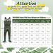 DRYCODE Kids Army Green Youth Waders with Boots | Waterproof Nylon/PVC Chest Wader for Fishing/Hunting | Toddler & Children Sizes 10/11 - Buy Online on GoSupps.com