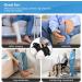 Hoomtree Leg Lifter Strap Set of 2 for Limited Mobility Thigh Lifter Strap with Padded Grip and Loop for Knee Hip Surgery Recovery Aids Mobility Aids Tool Get in and Out of Bed Car Wheelchair 2 pack Black - Buy Online on GoSupps.com
