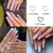 28PCS Heart Nail Art Charms Set - Gold & Silver Metal with Rhinestones & Pearls - Luxurious Nail Supplies for Women & Girls - DIY Nail Accessories - Buy Online on GoSupps.com