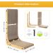 TATAPO L Shape Cat Scratcher 26.8 inch Large Size Vertical Cat Scratching Board Cat Scratchers for Indoor Cats Protecting Furniture Cat Scratch Pad Cardboard Cat Scratching with Ball Toy Wood Color - Buy Online on GoSupps.com