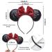 Shiny Sequin Mouse Ears Headband for Women, Girls & Kids - Black Red Glitter Hair Accessories for Princess Parties, Cosplay & Holidays - Cute 1 Pc - Buy Online on GoSupps.com
