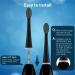 Compact Floss Brush Replacement Heads - 3 Count - Black - Buy Online on GoSupps.com