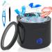 Ultrasonic Cleaner Retainer Cleaning Machine: 42kHz Ultra Sonic Denture Cleaner - 180ML Portable Dental Cleaning Pod for Aligner Braces Mouth Guard