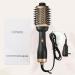 VOCOSTE Hair Dryer Brush | Anti-Frizz Hot Air Brush & Hair Straightener Styler | Volumizer for Wet/Dry Hair - Black - Buy Online on GoSupps.com