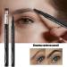 Multi-Fork Eyebrow | Eyebrow Contouring Sweatproof Pencil | Eyebrow Contouring Supplies for Working Home Traveling Dating Gathering Klufo 2#maroon/dark brown - Buy Online on GoSupps.com