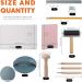 Rustark 42Pcs Rubber Stamp Making Kit for Printmaking - Carving Knives, Blocks, Roller, Ink Brayer, Tracing Paper & More - Buy Online on GoSupps.com