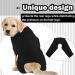 Shop Hjyokuso Dog After Surgery Body Suit - Wound Protection for Dogs XS Black E-Collar Alternative Leg & Hind Leg Protection - Buy Online on GoSupps.com