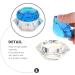 Minkissy Nail Art Dappen Dish Diamond Shape Nail Crystal Bowl with Lid for Nail Acrylic Liquid Powder (Lake Blue) - Buy Online on GoSupps.com