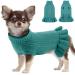 Dog puppy clothing soft warm sweater winter dog clothing sweater dress pet clothing dog costume christmas pet dog cat sweaters sweater knitting sweater pepeacockgreen xxl xxl peacock green