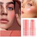 INTEROOKIE Face brightening natural three-dimensional grooming stick Q elastic jelly blush lipstick integrated makeup (6.8gX4pcs) - Buy Online on GoSupps.com