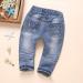 KIDSCOOL SPACE Baby Ripped Jean Toddler Distressed Denim Pants 18-24 Months Blue - Buy Online on GoSupps.com