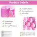 24 Pcs Hair Rollers Set with Self Grip Jumbo Rollers & Duckbill Clips - Rose Red - Buy Online on GoSupps.com
