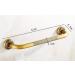 Bathroom Grab Bar Brass Retro Anti-skid Track Shower Disabled Support Grab Bar Towel Rack (Color : Black) (Brass) - Buy Online on GoSupps.com