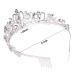 Didder Silver Crystal Tiara Crown for Women - Elegant Princess Bridal Wedding Prom Costume Accessory - Buy Online on GoSupps.com