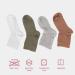 Cosyfeel Women Loose Diabetic Socks | 4-Pack Neuropathy Ankle Socks for Ladies | Super Soft Eco-Friendly Bamboo Material | Durable with Seamless Toe | Multicolour Patterns | 4 Seasons 4-7 ASSORTED-3 (WT/ARM-GN/L-GY/L-BN) - Buy Online on GoSupps.com