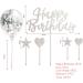 Cake Topper Stitch Cake Topper Happy Birthday Cake Topper for Boy Girl Kids Men Women Happy Birthday Sign for Cake (SILVER) - Buy Online on GoSupps.com