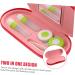 PartyKindom 3 Sets Double Layer Glasses Case with Mirror & PU Leather Travel Mini Suite - Ideal for International Shipping - Buy Online on GoSupps.com
